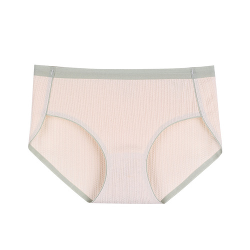 Girls' simple contrasting color pure cotton underwear mid-waist cotton antibacterial warm winter large size briefs