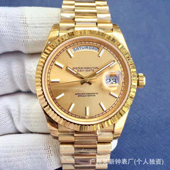 劳家星期日志手表全自动蓝宝石防水迪通拿黑水鬼手表厂家跨境代发
