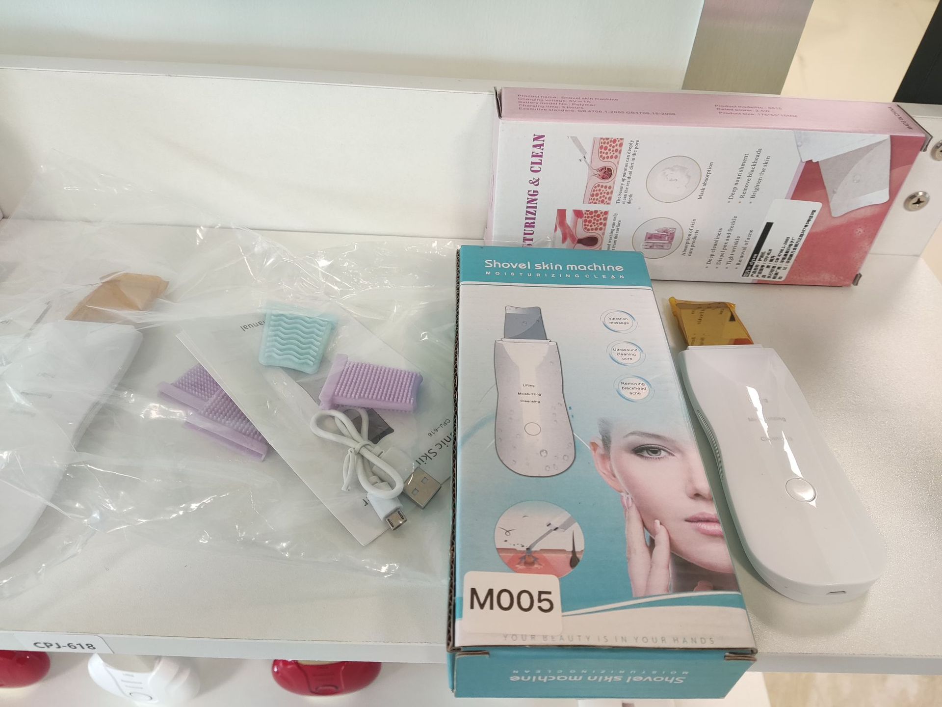 Máquina de pelado ultrasónico de alta frecuencia instrumento de belleza transfronterizo limpieza acné Poro Acné blackhead peeling máquina fuente de fábrica