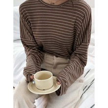 H 18515 Stripe Long Base Tee ���Ƴ��������羳����ͨ��