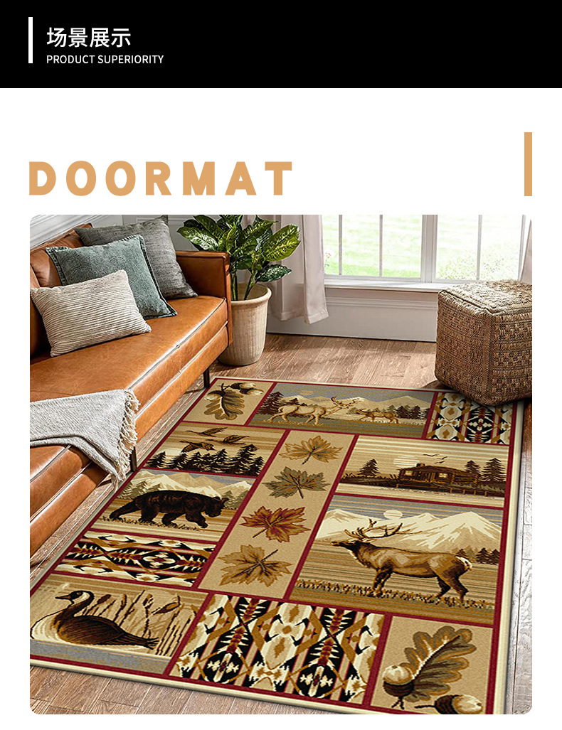 地垫地毯,美式地毯,客厅地毯,卧室地毯,跨境地毯