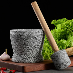 手作りの特大ニンニクの粉砕器の特号の研磨器は薬の缶のニンニクの巣の特大のニンニクの臼の大きいサイズをつぶしてニンニクの器の石臼を挟みます。