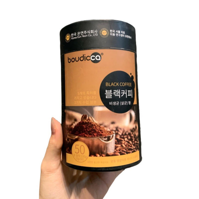 boudicca黑咖啡速溶咖啡专利益生菌2g*50条独立包装团购直播代发|undefined