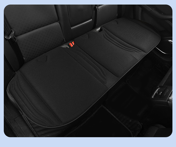 Seaweed fiber car seat cushion, universal for all seasons, latex cotton square cushion, non-slip, three-piece set for autumn and winter, breathable for the rear seat in summer
