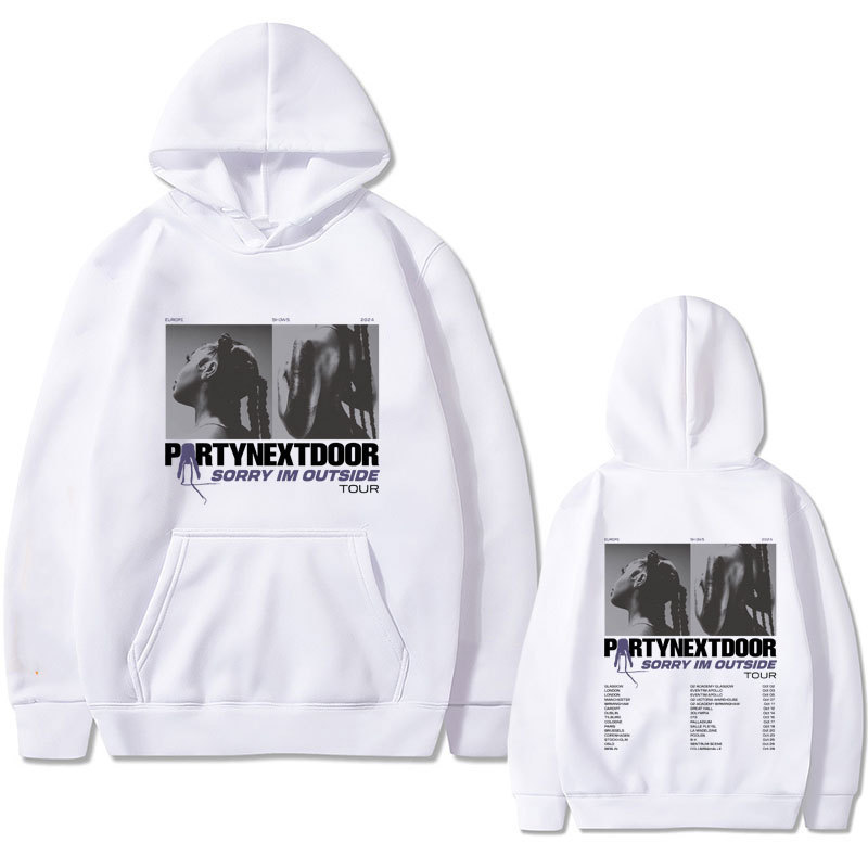 Rapper Partynextdoor Double Sided Print Hoodie Male Vintage
