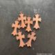 Natural Solid Wood Crafts Laser Cutting Cross Wooden Craft Jewelry Wholesale