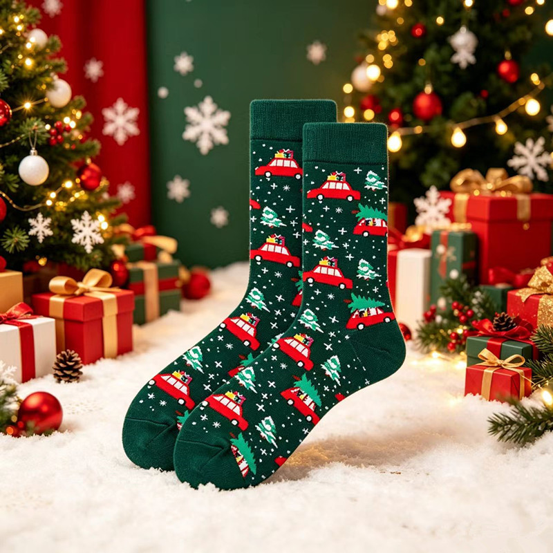 Men's Christmas Socks Cross-Border Holiday Mid-Tube Fun Gifts Colorfulful Cotton Long-Tube Christmas Socks 41-46 Size 2025 Men's Christmas Socks Cross-Border Holiday Mid-Tube Fun Gifts Colorfulful Cotton Long-Tube Christmas Socks 41-46 Size 2025