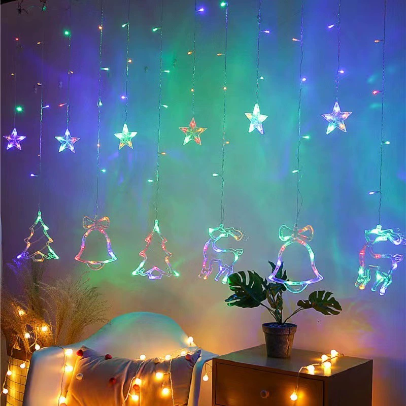 LED ёлочная ткань, маленький колокольчик, световая лента