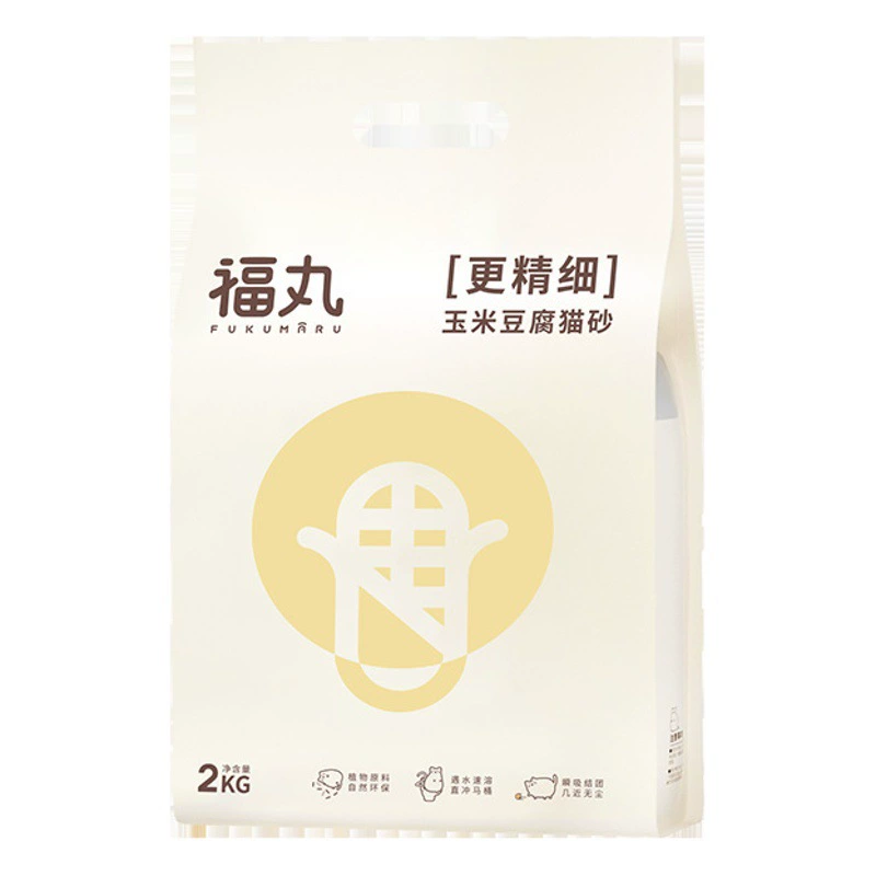 Fu Maru Cat Sands Белый зеленый чай с оригинальным вкусом тофу, бентонит, яблочная древесина молекулярная чистая маниока, кошачий песок можно смыть