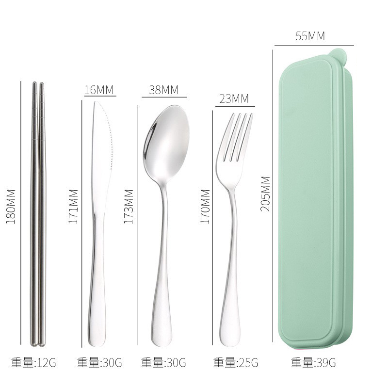 Cuchillo y tenedor de cubierta de acero inoxidable transfronterizo cuchillo y tenedor de tres piezas hotel cuchillo y tenedor de filete de comida occidental conjunto portátil regalos