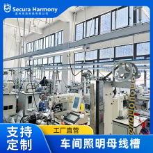 定制照明母线一体式灯架缝纫车间流水线照明灯架流水槽灯架服装厂