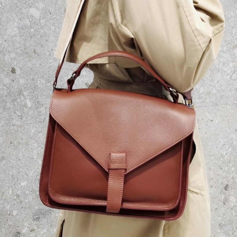 Bag Vintage Genuine Leather Women's Handbag Briefcase Soft Leather Large Capacity Tote Bag Top Layer Cowhide Leather Crossbody Bag for Women Bag Vintage Genuine Leather Women's Handbag Briefcase Soft Leather Large Capacity Tote Bag Top Layer Cowhide Leather Crossbody Bag for Women