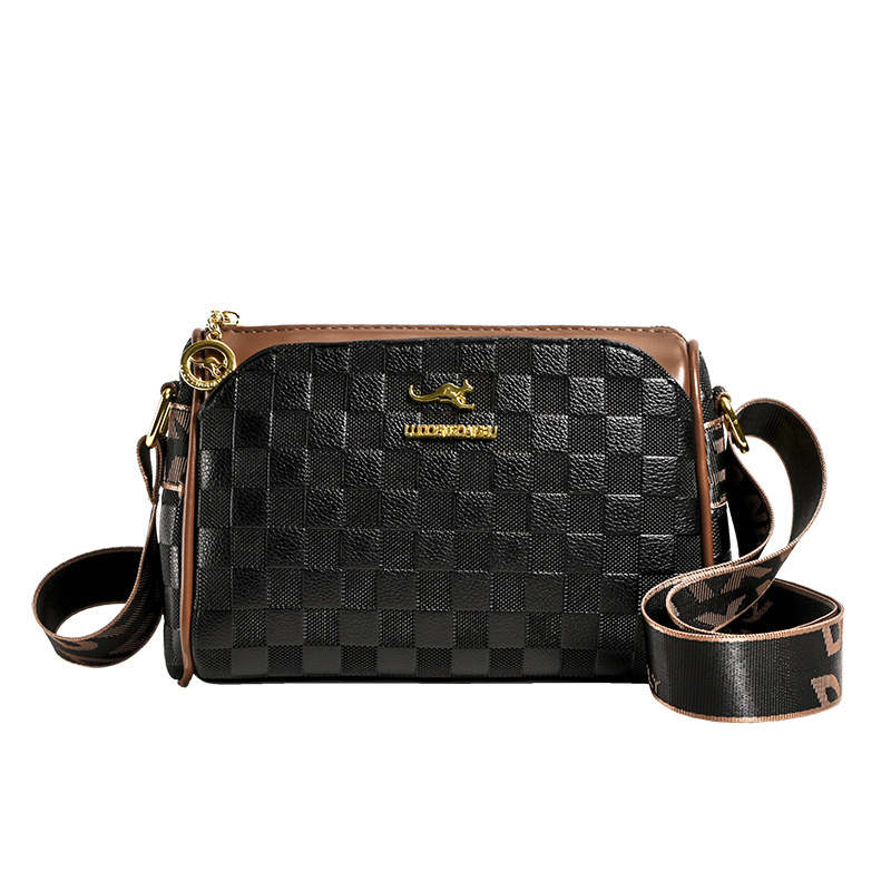 Borsa a tracolla per donna Borsa a tracolla classica vintage in rilievo di alta qualità di nuova moda Borsa a tracolla versatile con tracolla larga_voghion.com