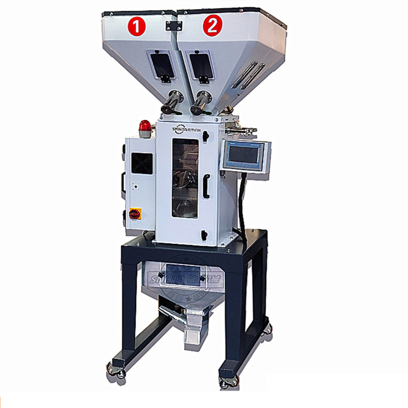 浙江 信泰SGB-400-4立式称重混合拌料机 塑胶色母粒填充料搅拌机