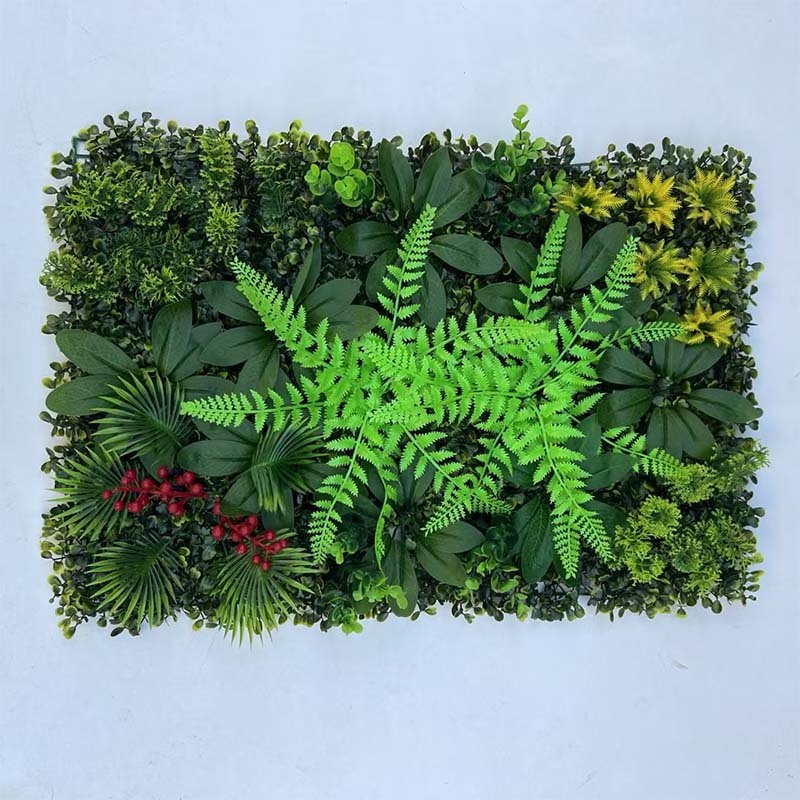 模擬植物壁造園装飾人工芝ミラノ造花壁イメージ壁ブロック背景模擬緑植物壁|undefined
