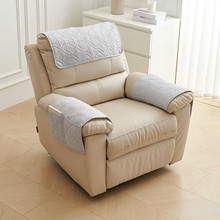 亚马逊热卖沙发扶手巾三件套带收纳杂物口袋单人躺椅沙发头枕垫巾