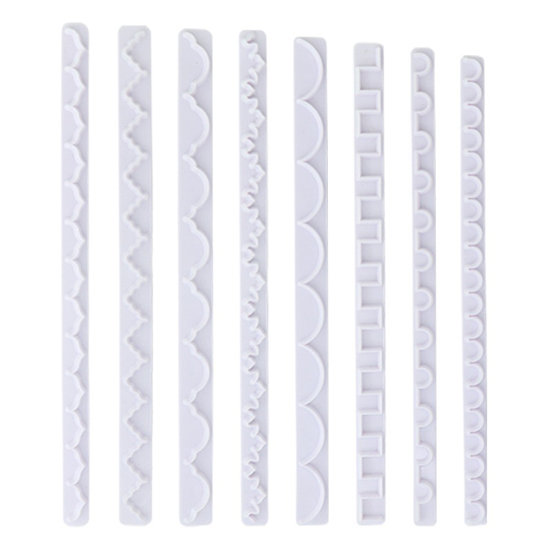 4 unids falda repujado tira cocina herramientas decoración de la torta DIY cookie molde en stock y entrega rápida