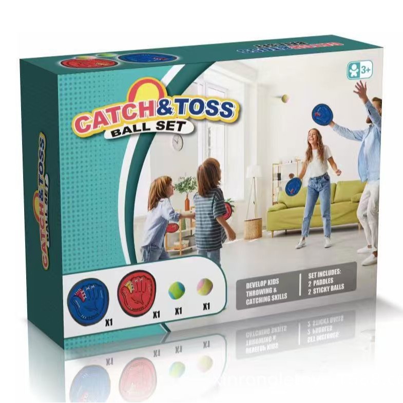 2025 transfronterizos al aire libre lanzamiento de pelota pegada raqueta lanzamiento de pelota juego de entrenamiento de reacción guantes de béisbol mano agarrar pelota