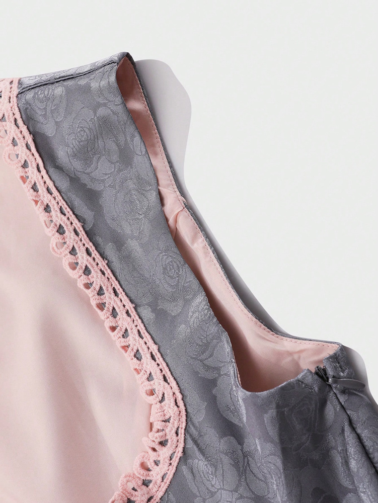 Set gonna stile cameriera donna vestito con spalline moda europea_voghion.com