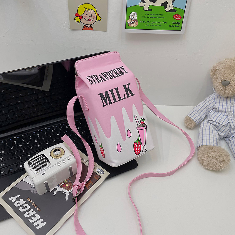 Small Pu Leather Fruit Square Buckle Crossbody Bag display picture 54