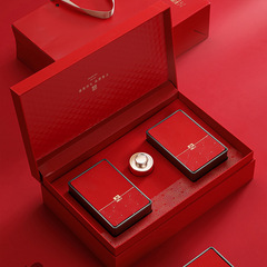 高檔茶葉包裝盒半斤裝紅茶鐵觀音鐵罐茶盒岩茶大紅袍禮盒空盒批發