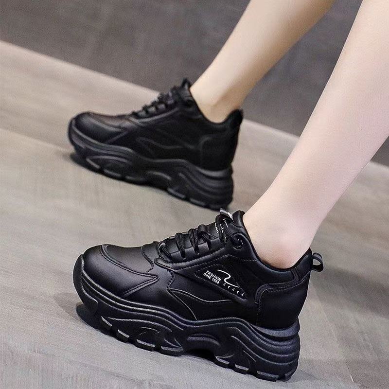 Zapatos de papá para mujeres 2025, nuevo otoño, altura interior, zapatos deportivos ligeros casuales de suela gruesa de alta calidad