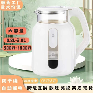 跨境烧水壶大容量水壶小电热水壶家用电水壶迷你热水壶恒温不锈钢