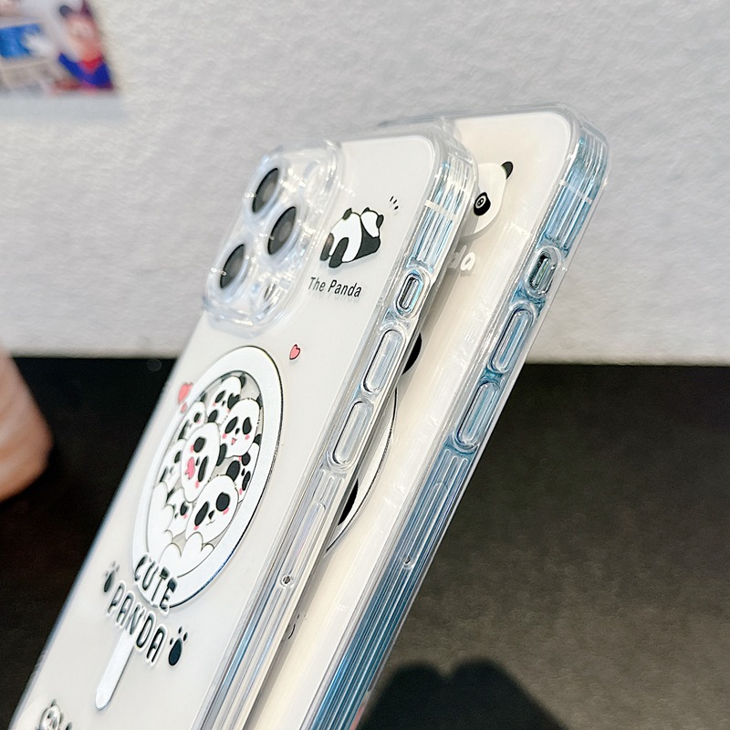 Magnetische Handyhülle Für Iphone 15 Pro Max Und 14 Panda Design_voghion.com
