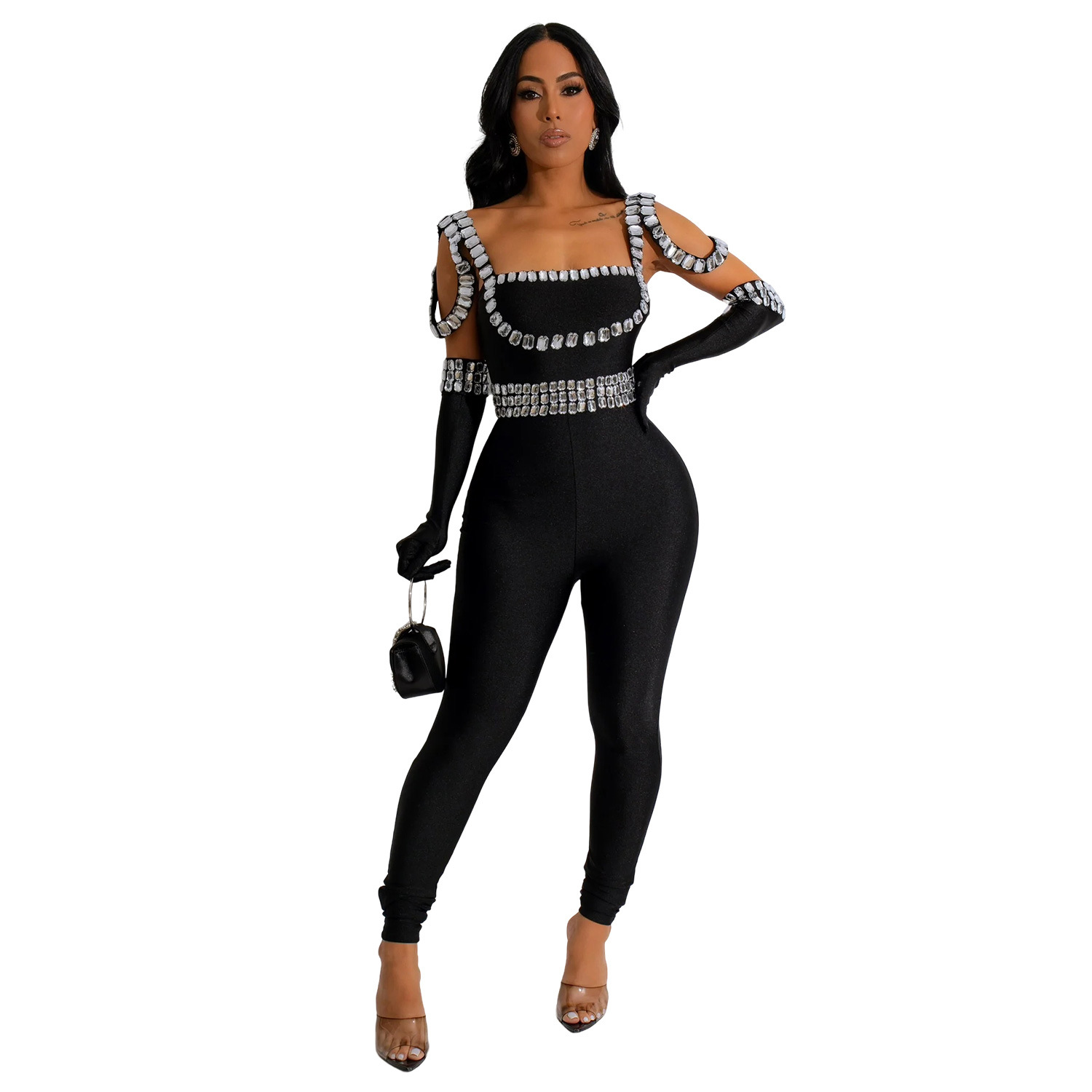 C7001 Aliexpress transfronterizo Amazon estación independiente de moda europea y americana ropa de mujer nueva línea de perforación caliente pantalones largos