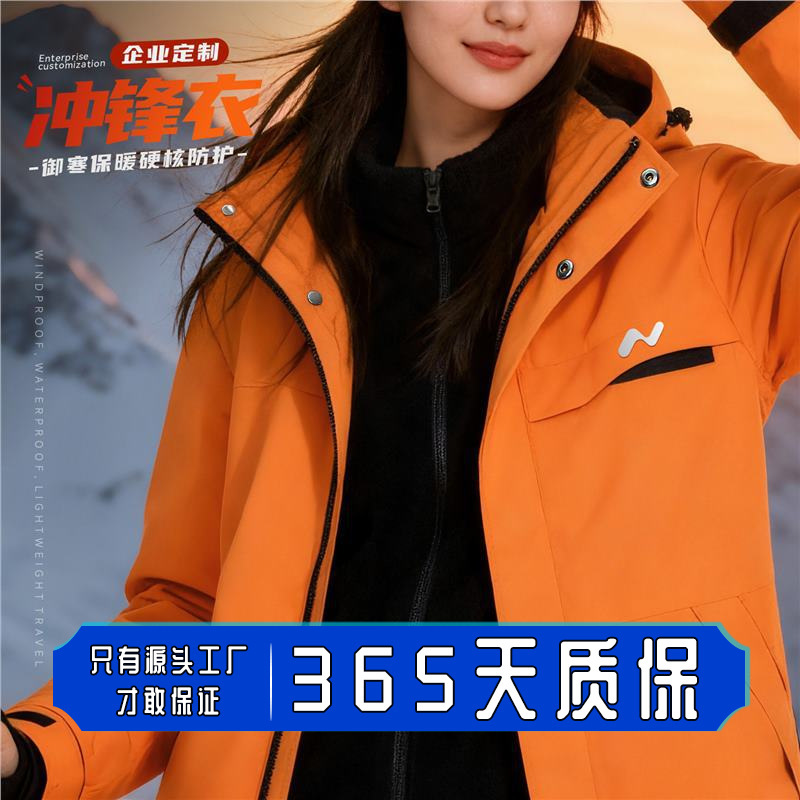 Ledao High-End Three-In-One down Jacket Custom Logo Printing Corporate Group Uniform Employee Autumn and Winter Jacket