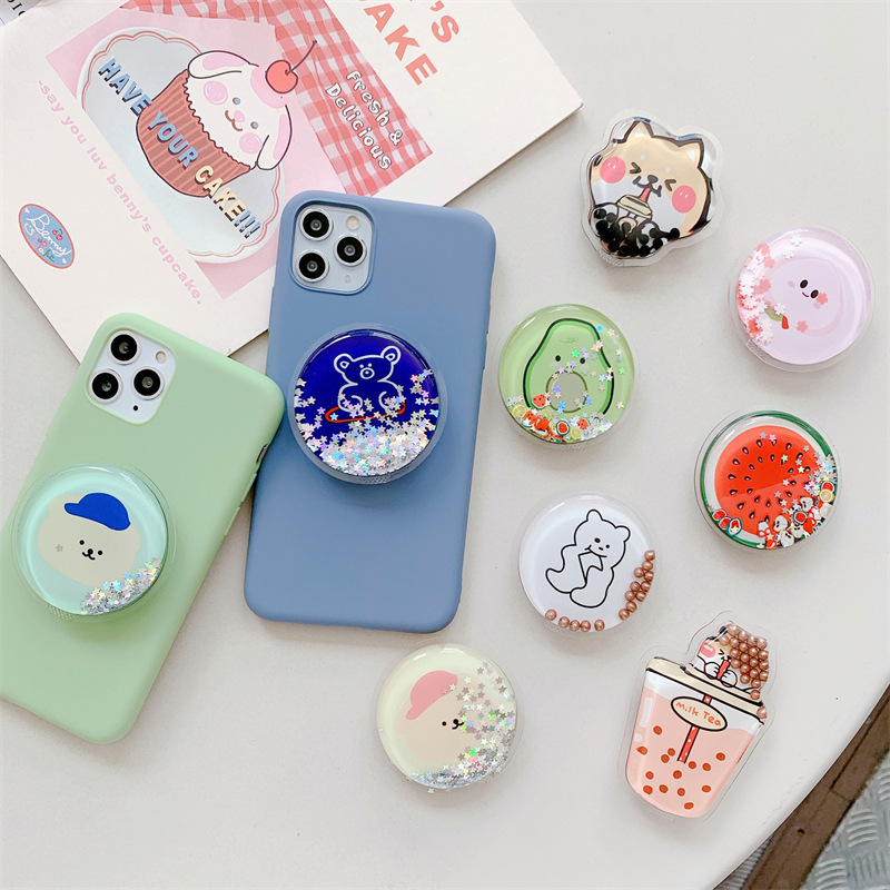 20g Weight Mobile Phone Universal Applicable Brands Airbag Bracket Classification tpu, Quicksand Material Rabbit, Cartoon, Bear Pattern Cartoon Style, Cute Style Rabbit Cartoon Bear Tpu Quicksand Cartoon Style Cute Mobile Phone Universal Airbag Bracket 1
