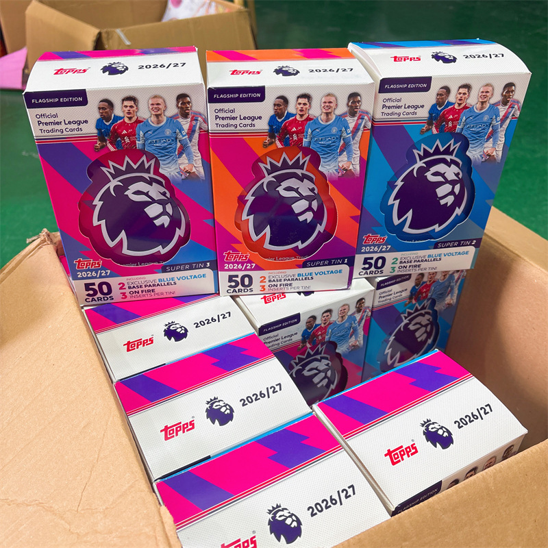 Officially Licensed 2026-27 Topps Premier League Flagship Series Super Iron Box Collectible Star Cards