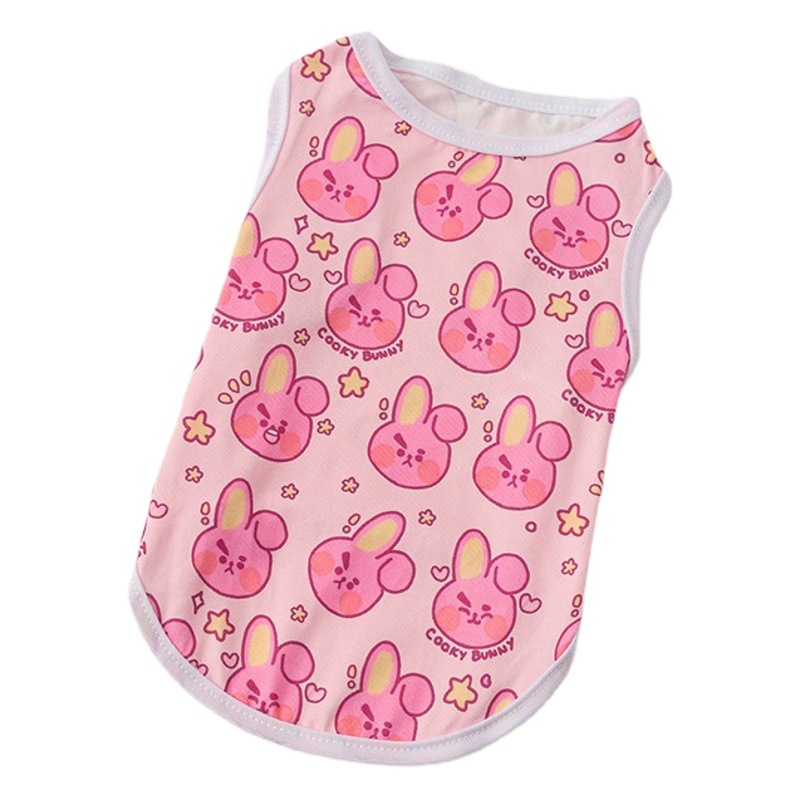 Source Factory Pet Vest Dog Print Cartoon Cute Vest Puppy Clothes Pet Clothes Dog Vest
