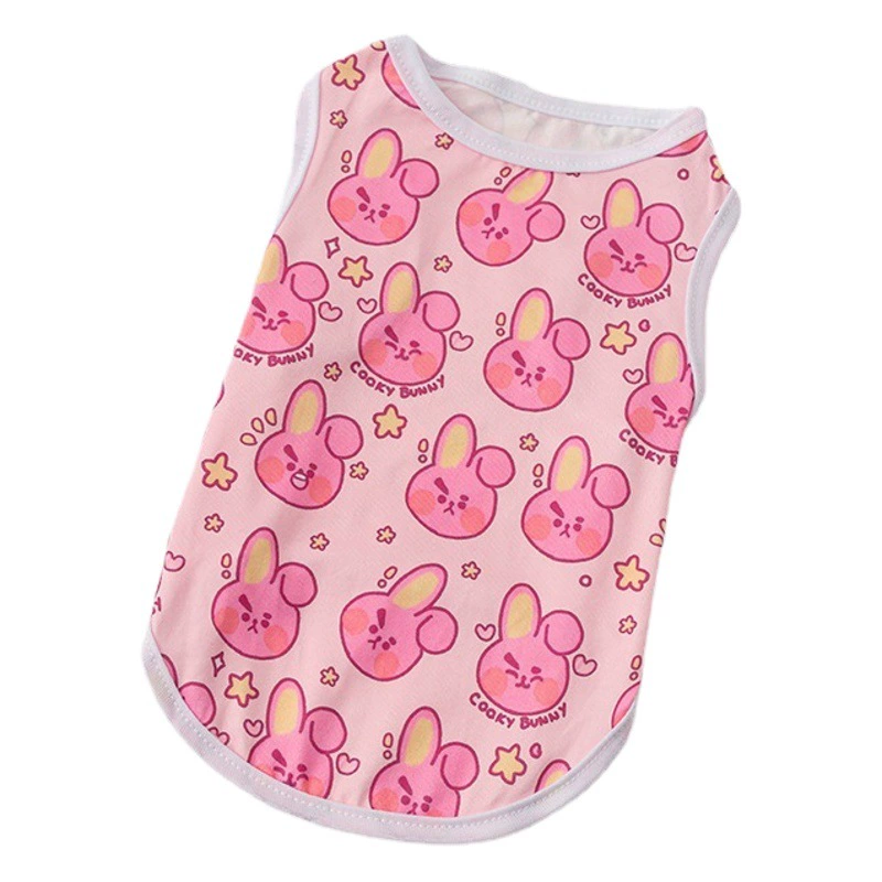 Источник Фабрика Pet Жилет Собака Печатный Мультфильм Милый Жилет Одежда для щенков Одежда для домашних животных Собака Жилет
