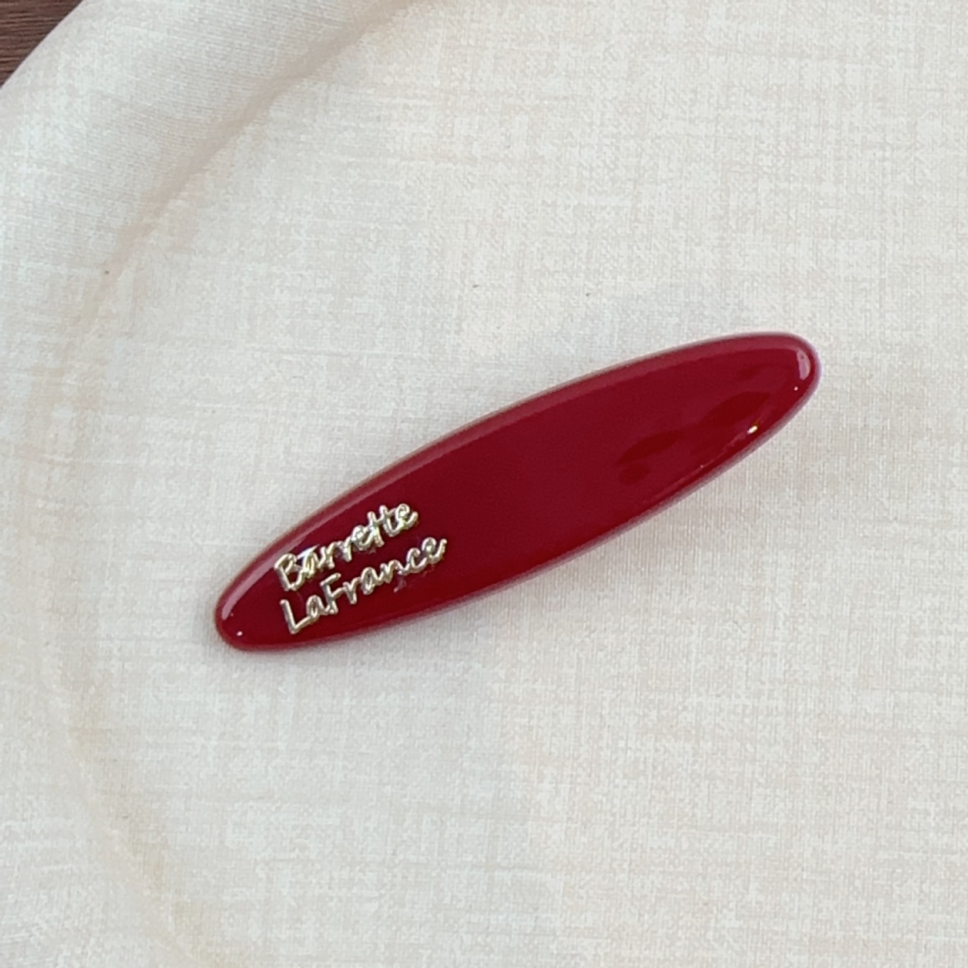 Rotgoldene Label-Buchstaben, Retro-Whitening-Kompakthaarnadel, französisches süßes und verspieltes seitliches Pony, Entenschnabel-Clip, Haar-Accessoire_voghion.com