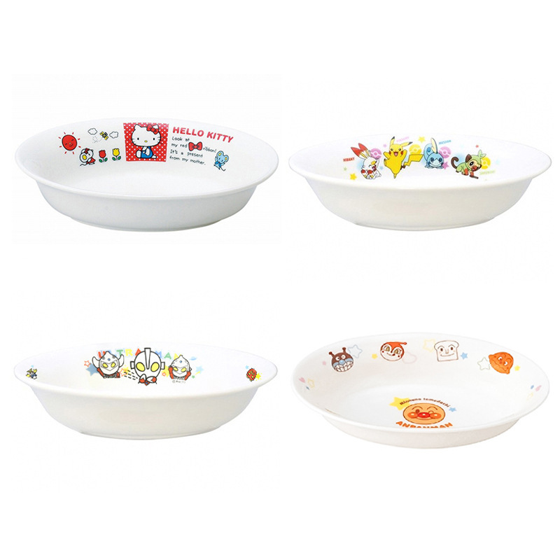 Made in Japan Imported Jinzheng Pottery Ultraman Cartoon Superman Japanese Style Round Ceramic Disc Oval Disc