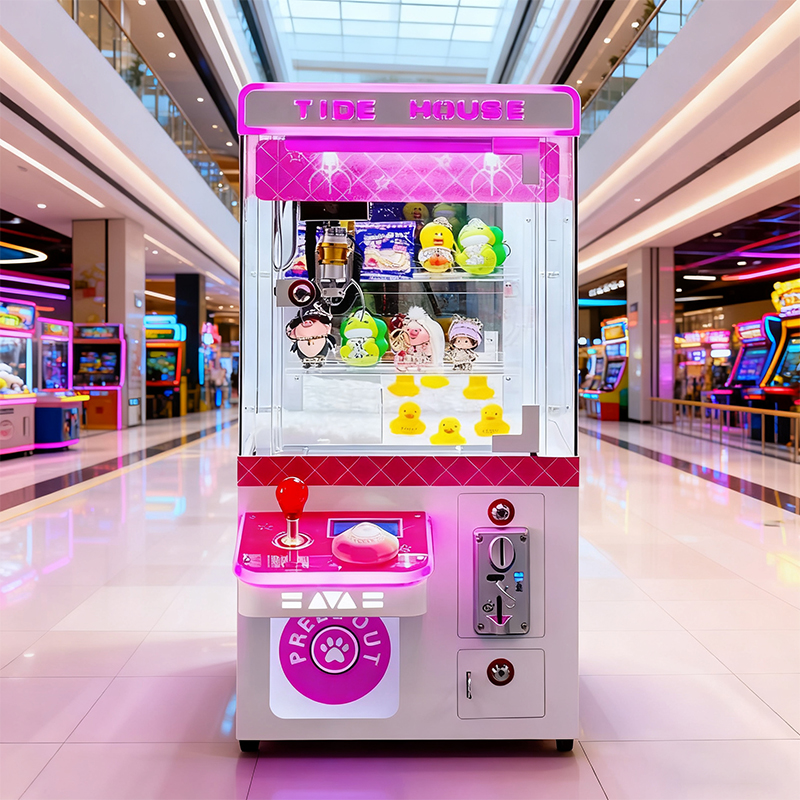 Red popularidad agarrar muñeca clip muñeca máquina pequeña doméstica comercial para niños moneda mini caramelo juguetes de torsión eléctricos