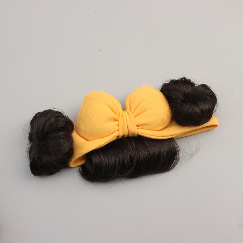 Ethnic Style Bow Knot Cloth Patchwork Wigs Hair Band display picture 2