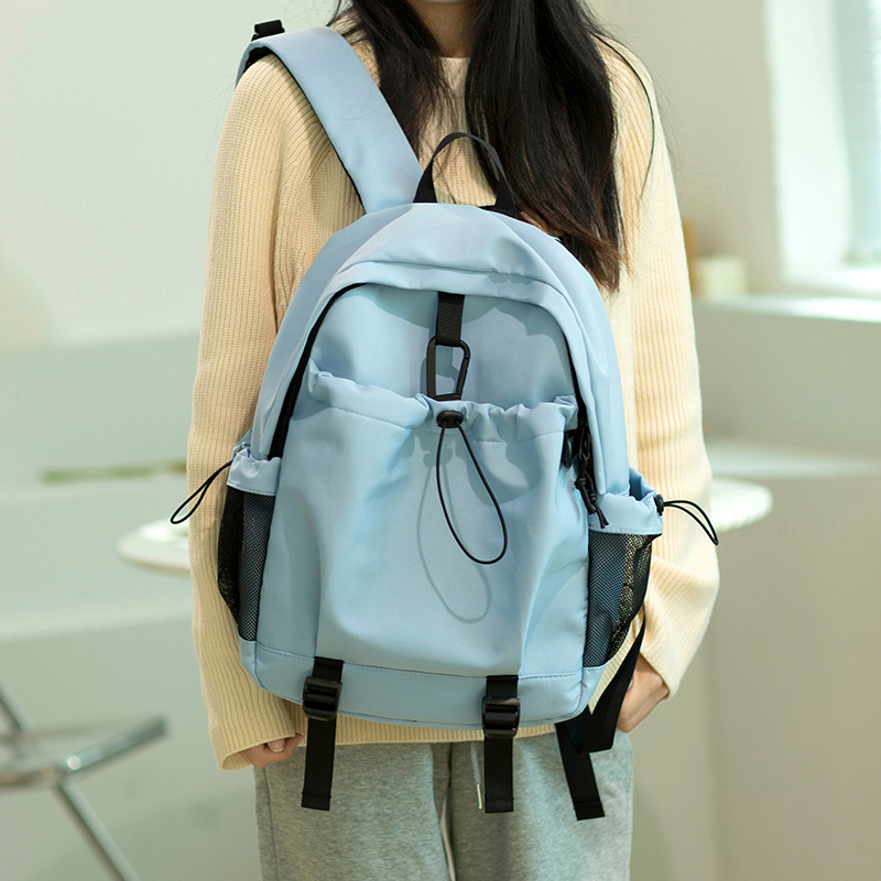 Al por mayor nueva mochila escolar de color de contraste, mochila de escuela secundaria, moda, viajes de ocio, mochila portátil de gran capacidad