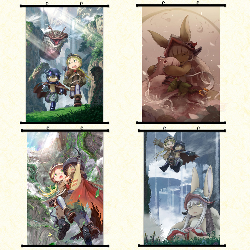 From the Abyss anime peripheral hanging painting poster wholesale Amazon comic show picture making Made in Abyss