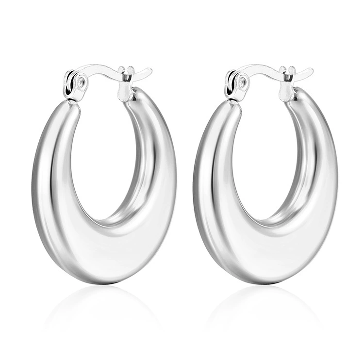 Серьги из нержавеющей стали, европейский стиль, 18 К, оптовая продажа