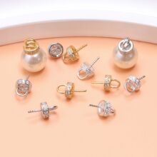 S925���y΢��ʯ��������ֹ�DIY��������� �朵�������ñ���