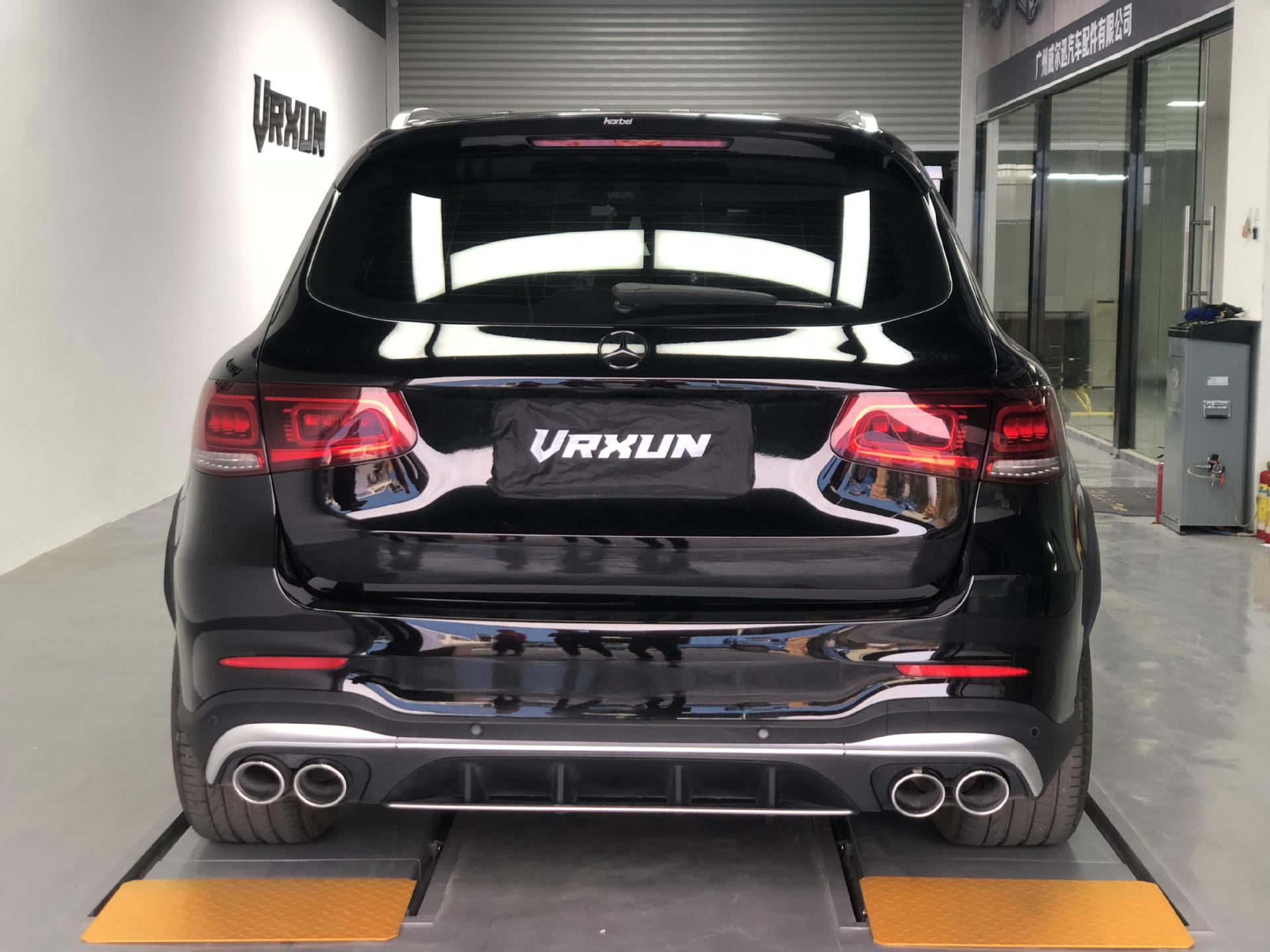 Suitable for 20-22 Mercedes-Benz Glc X253 to 22 Glc43 Amg Surround Upgrade Front and Rear Lip Bars, Grille, and Tail Throat