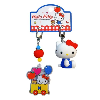 正版三丽鸥凯蒂猫对装钥匙扣hellokitty情侣闺蜜包包挂件