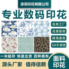专业数码印花加工涤纶热转印来图来料DIY定制数码印花工厂