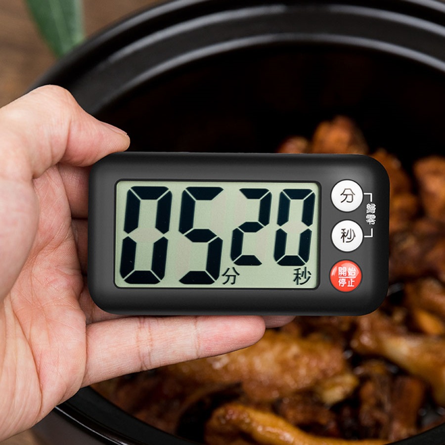日式厨房计时器烘焙磁铁定时钟秒提醒器小学生自律电子闹钟倒时器