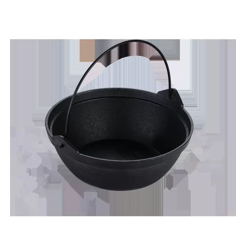 Чугунная кастрюля для дома японская суки pot pot сукияки суповая кастрюля рагу на открытом воздухе подвесная маленькая железная кастрюля Чжан Сяоюэ