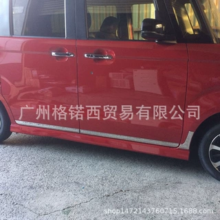 适用23款 N-BOX 身饰条门边条专用JF5/6防撞侧裙亮条改装饰条