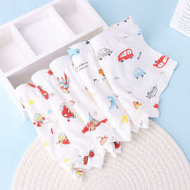 薄款网眼透气儿童平角男童内裤小中大童四角裤a类短裤