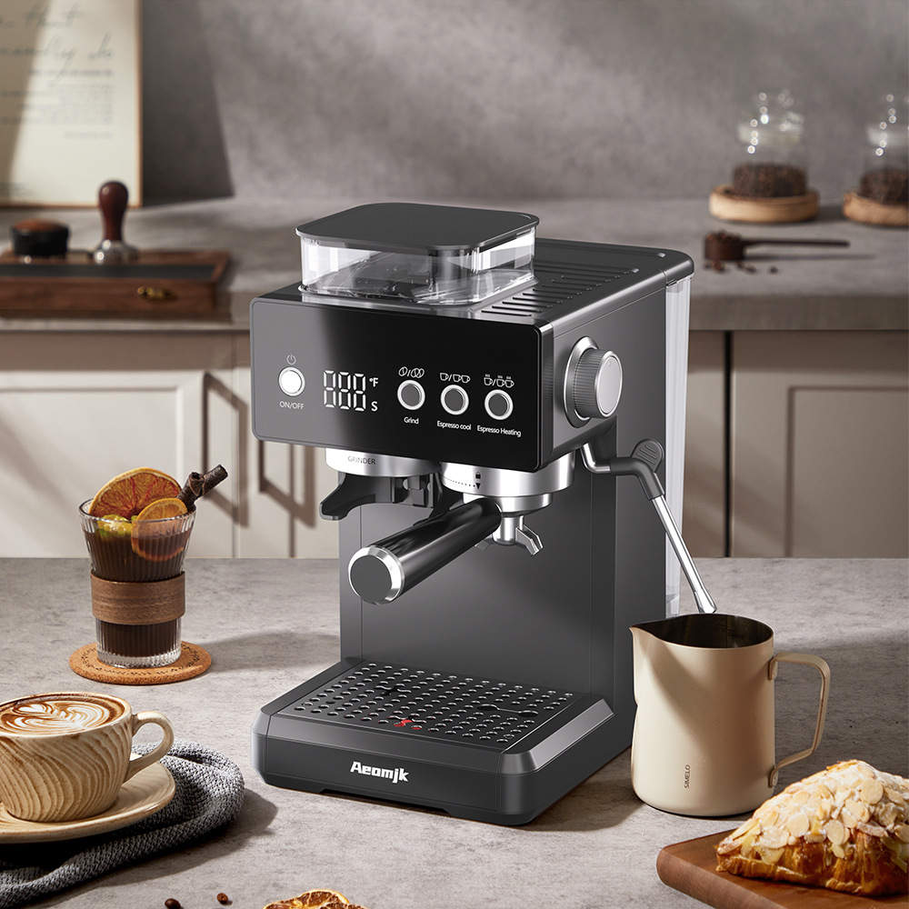 Aeomjk estándar americano Mock moler una temperatura ambiente extracción de leche espumosa italiana cafetera semiautomática CM5540